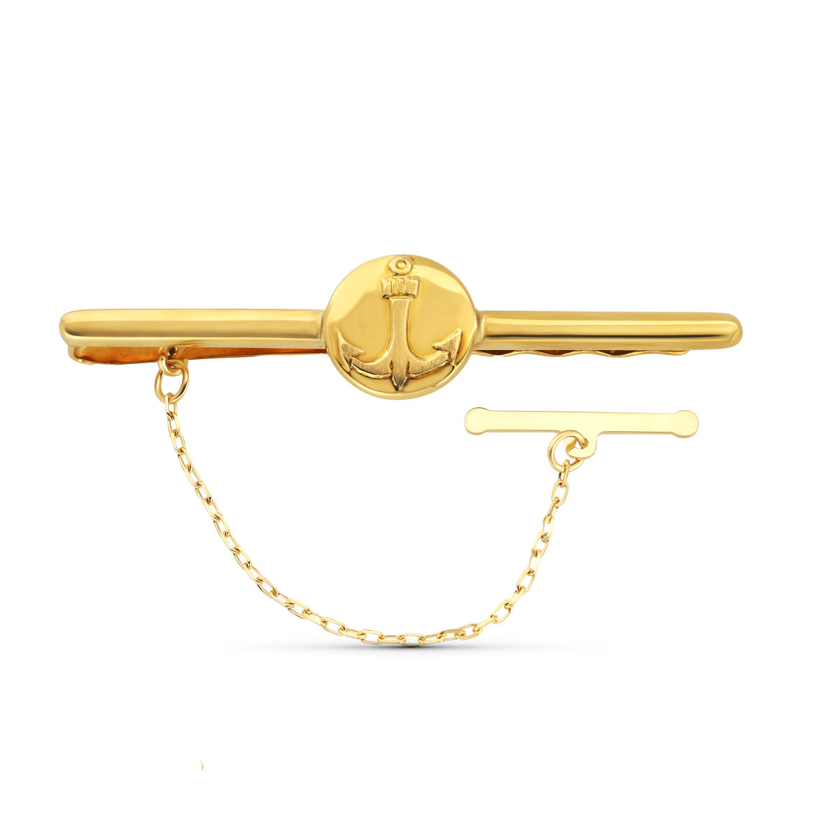 Tie Clip Anchor 18K Gult Gull 55X12 mm