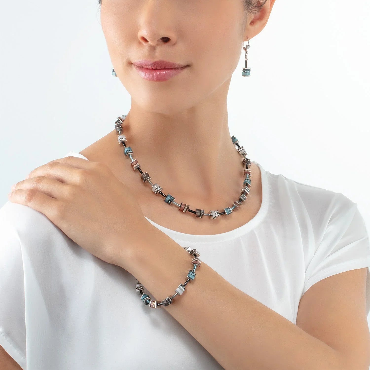 Collectie - Aqua Brown - Halsketting - Leeuwenhart weergave 2