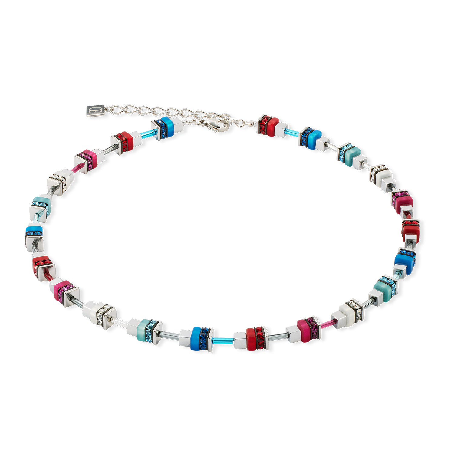 Collection - Multicolore Argenté - Collier - Cœur de Lion