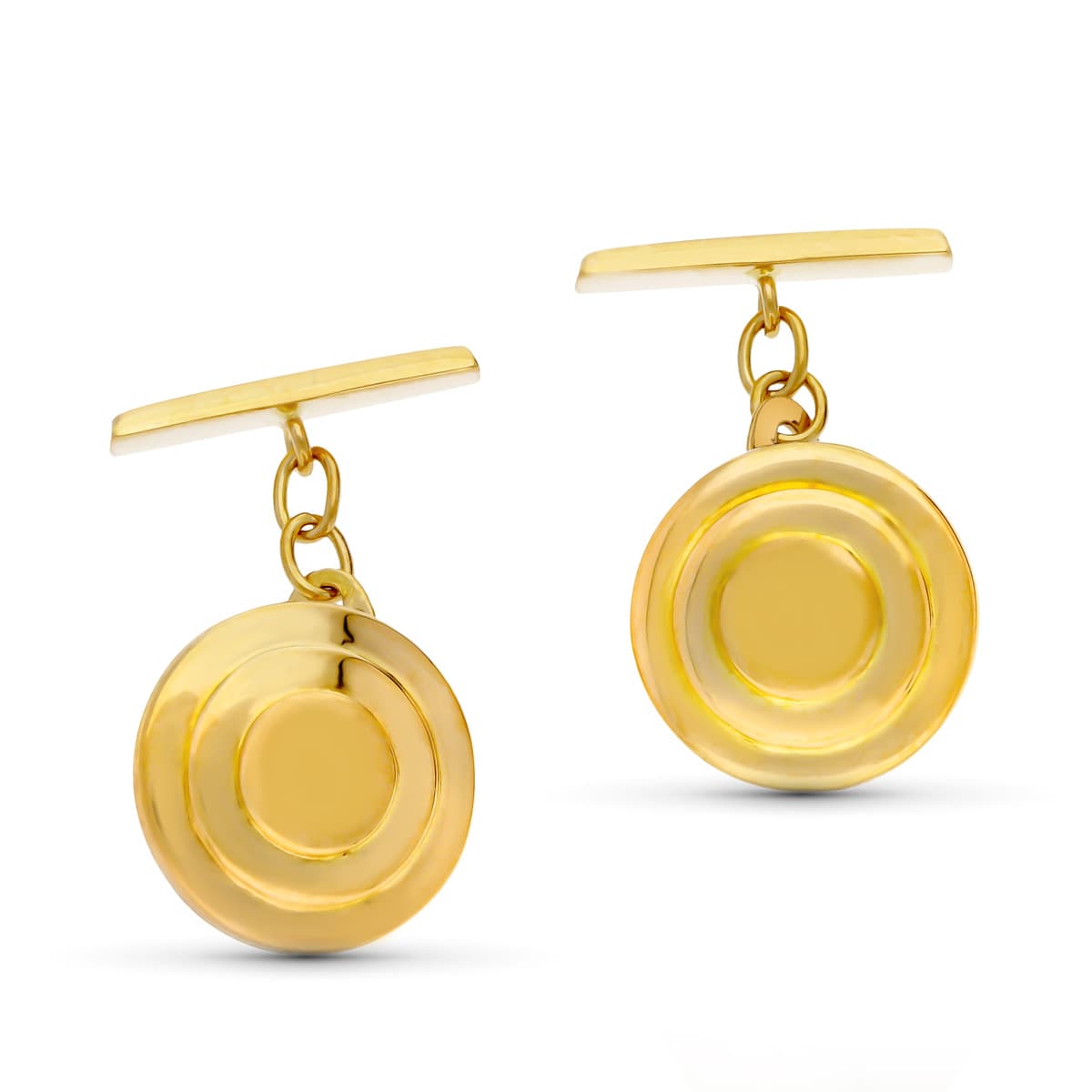 18K guld Manschettknappar S 15 mm