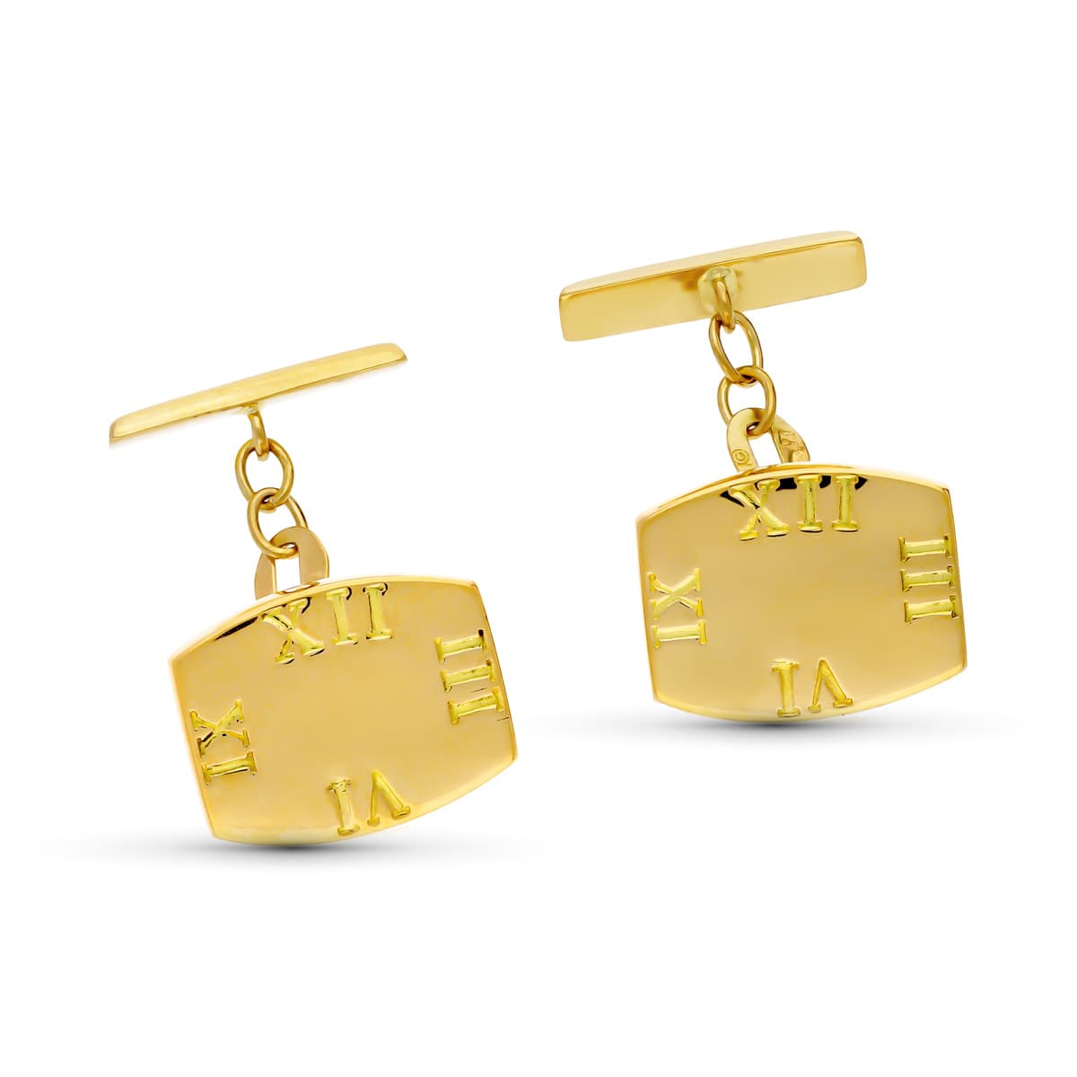 18K Boutons de Manchette en Or S 16X13 mm