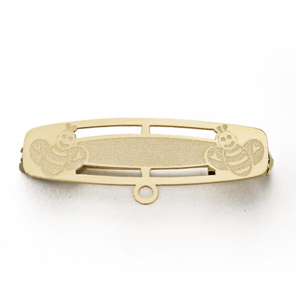 Épingle Bébé Or Jaune Abeilles 18K 28X8 mm