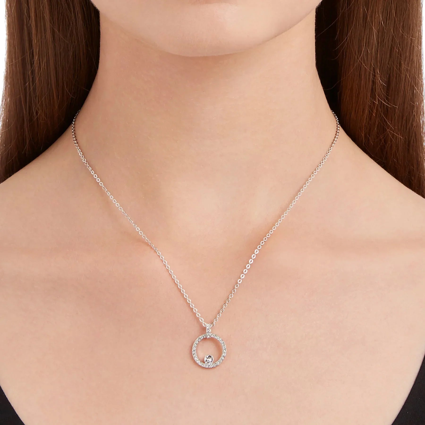 Collana Creatività in Argento Bianco – Swarovski vista 2
