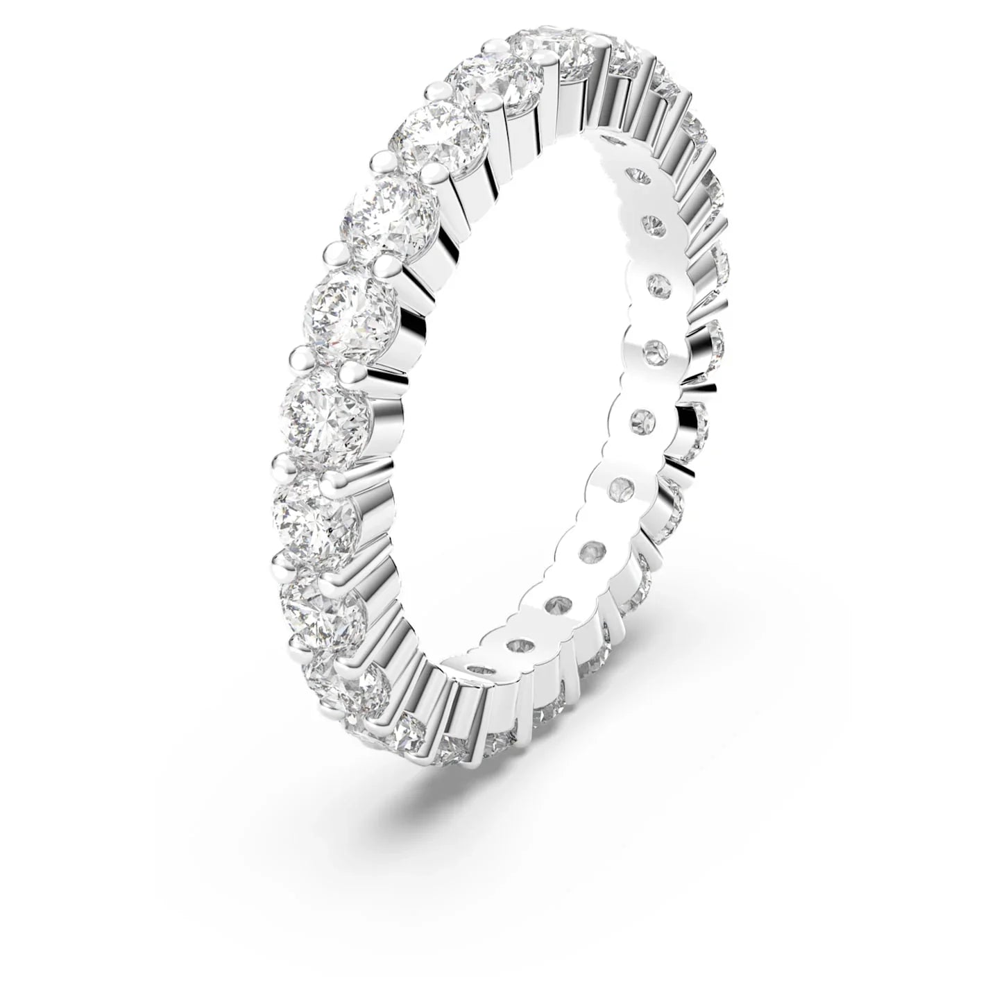 Anillo Vittore Mujer Talla XL Blanco Plata – Swarovski