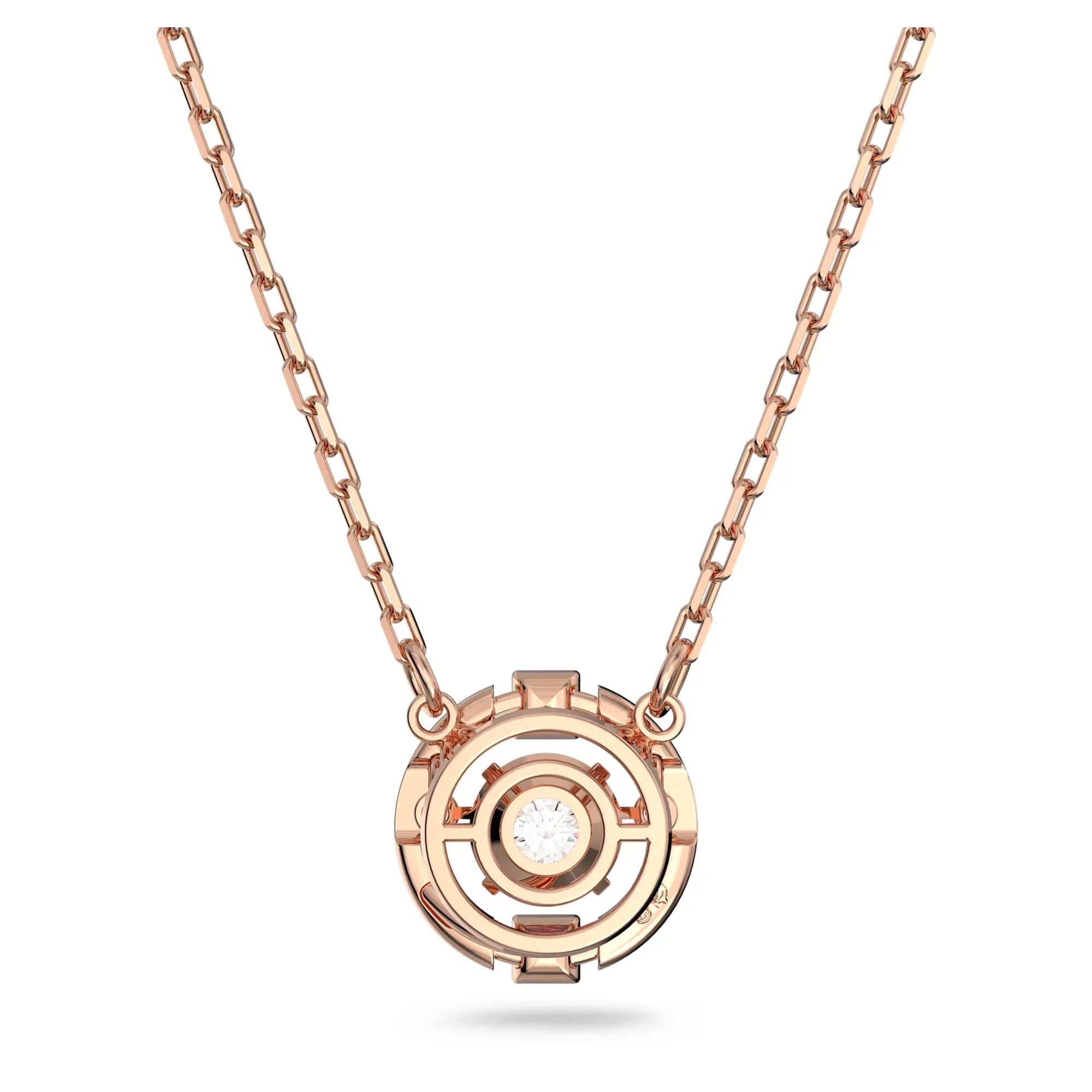 Una ronde ketting van wit roségoud – Swarovski bekijk 5