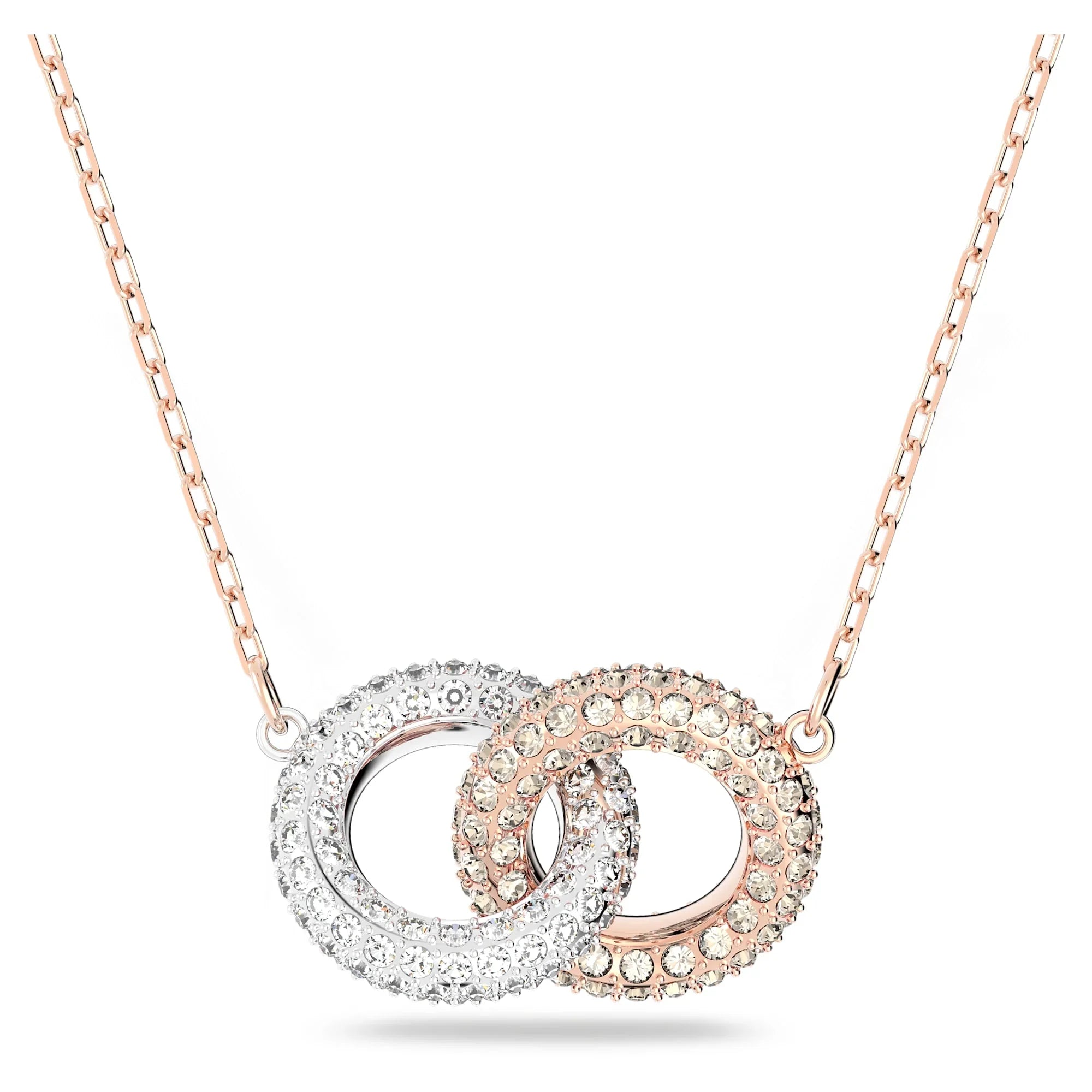 Collar Swarovski - Dextera - Blanco y Rosado