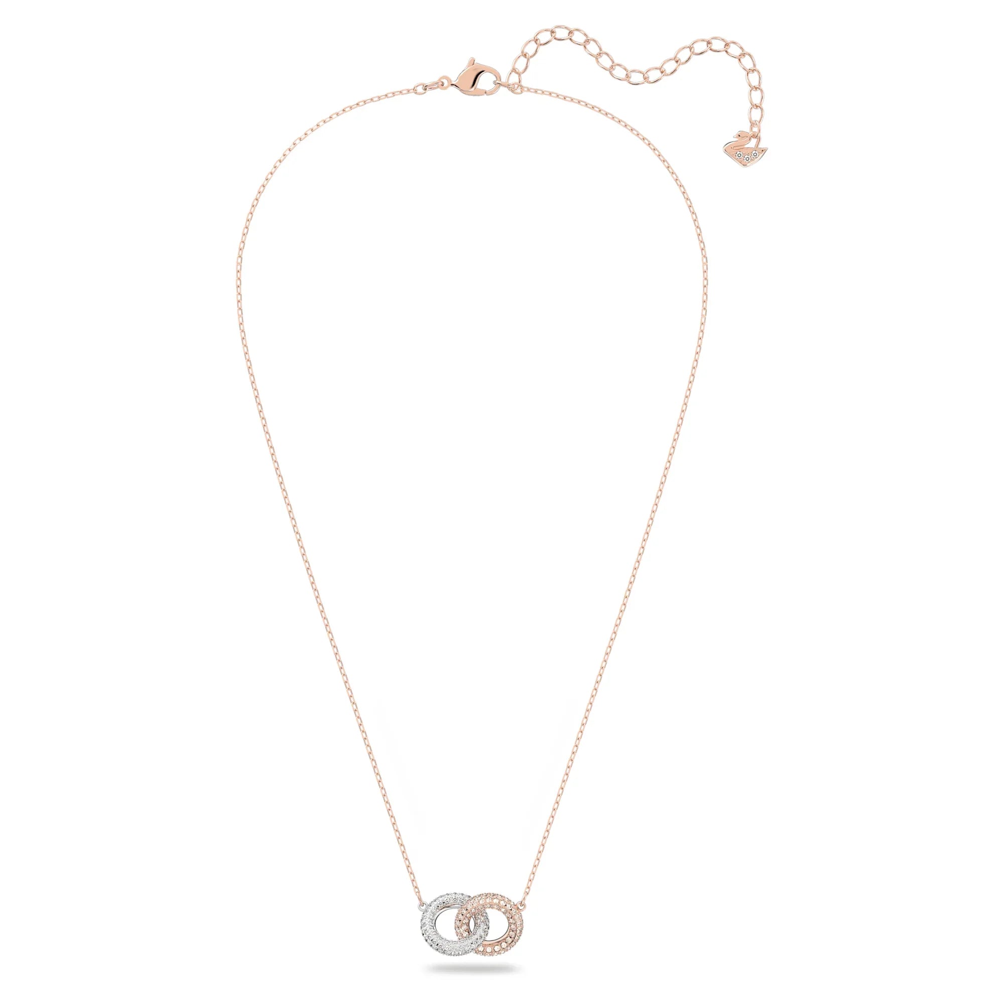 Swarovski Ketting - Dextera - Wit & Rosé weergave 4