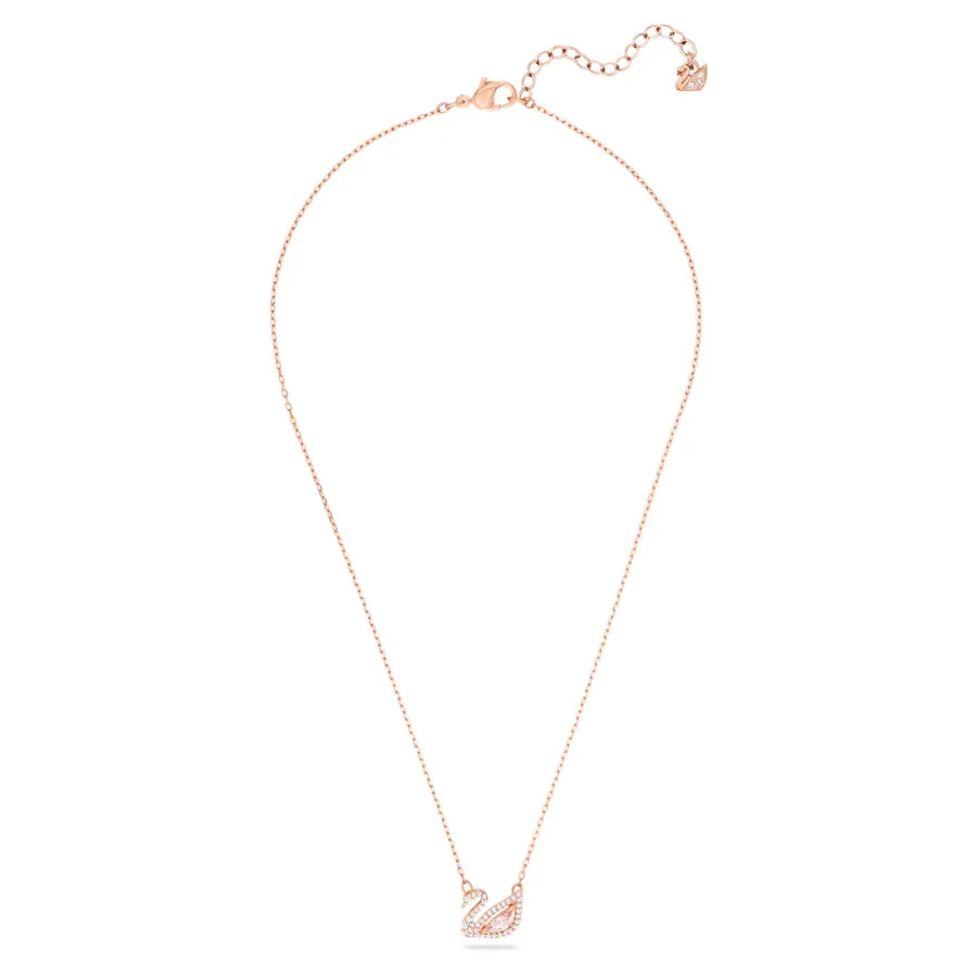 Káprázatos hattyú nyaklánc Pink Swan Rose Gold – Swarovski nézet 4