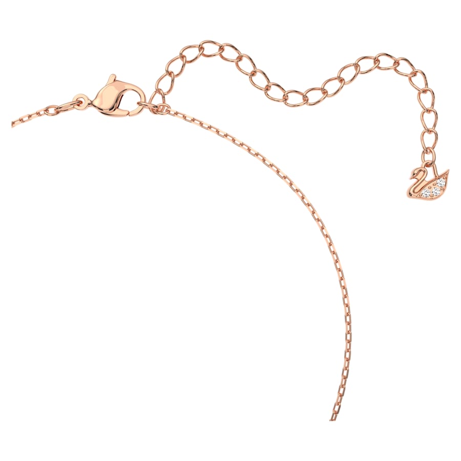 Collier Dazzling Swan Cygne Rose Doré Rose – Swarovski