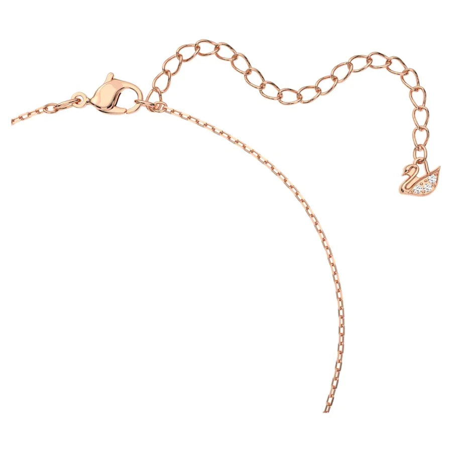 Káprázatos hattyú nyaklánc Pink Swan Rose Gold – Swarovski nézet 3