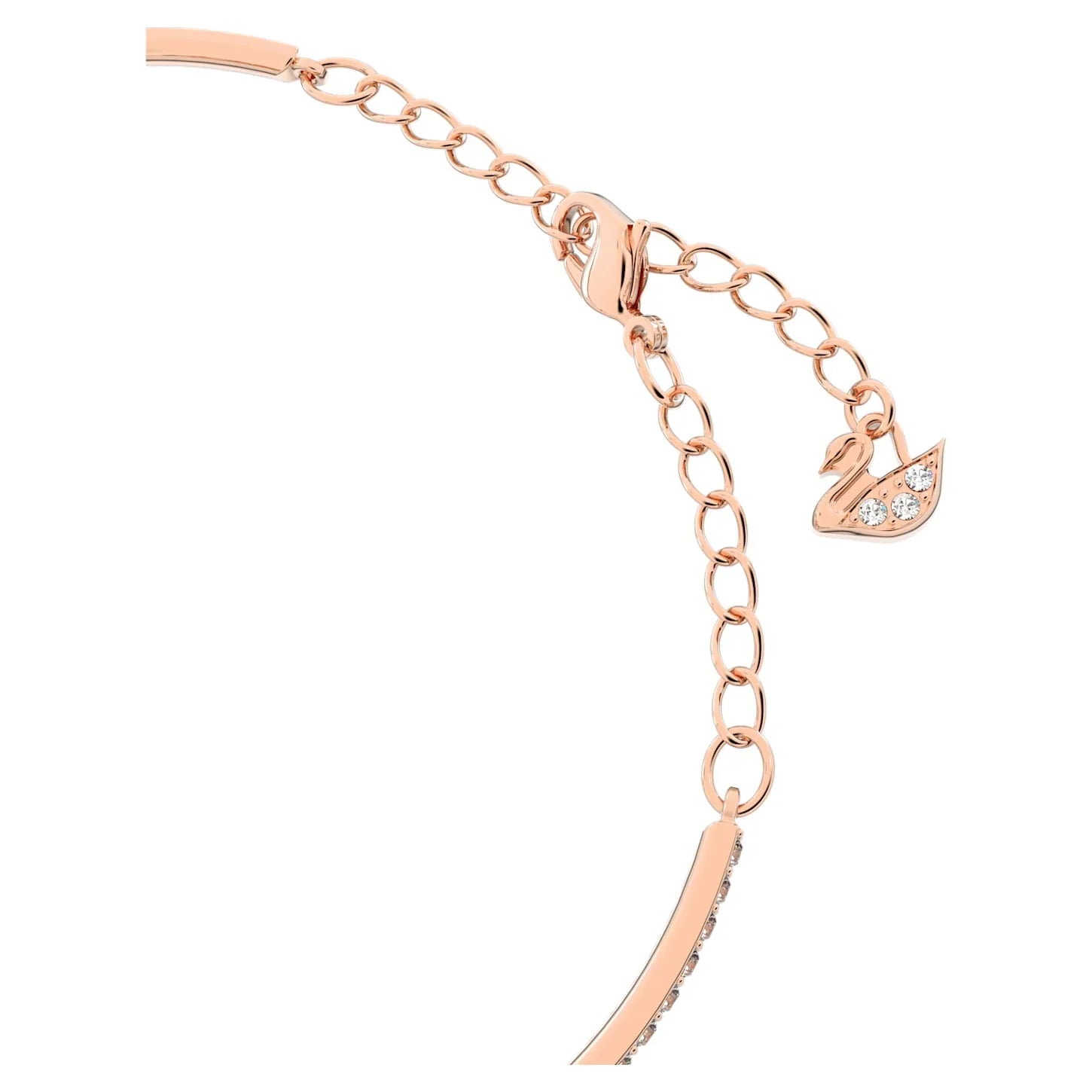 Bracelet Swarovski - Una - Taille ronde - Blanc & Rosé vue 4