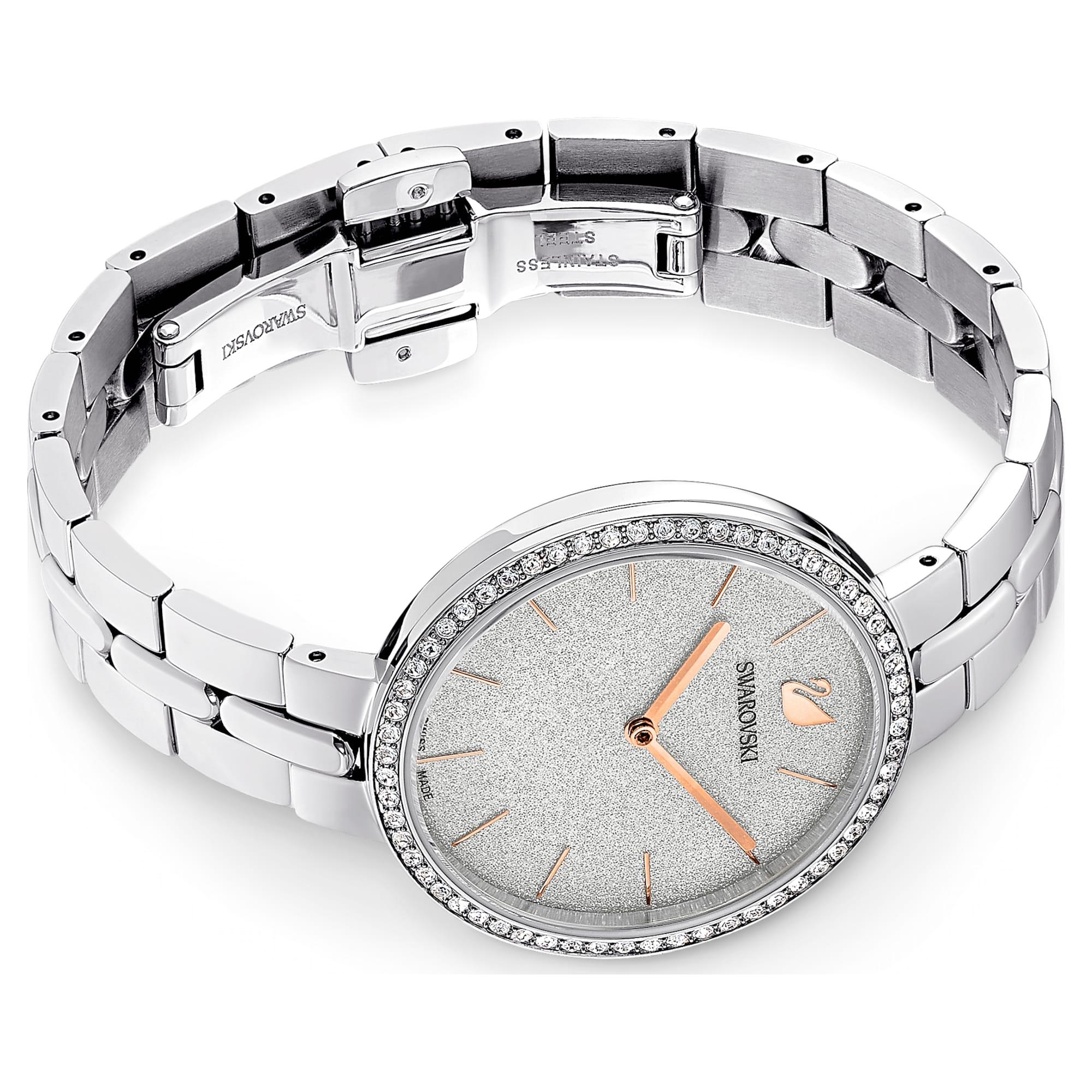 Γυναικείο Ασημένιο Ατσάλινο Ρολόι Cosmopolitan – όψη Swarovski 3