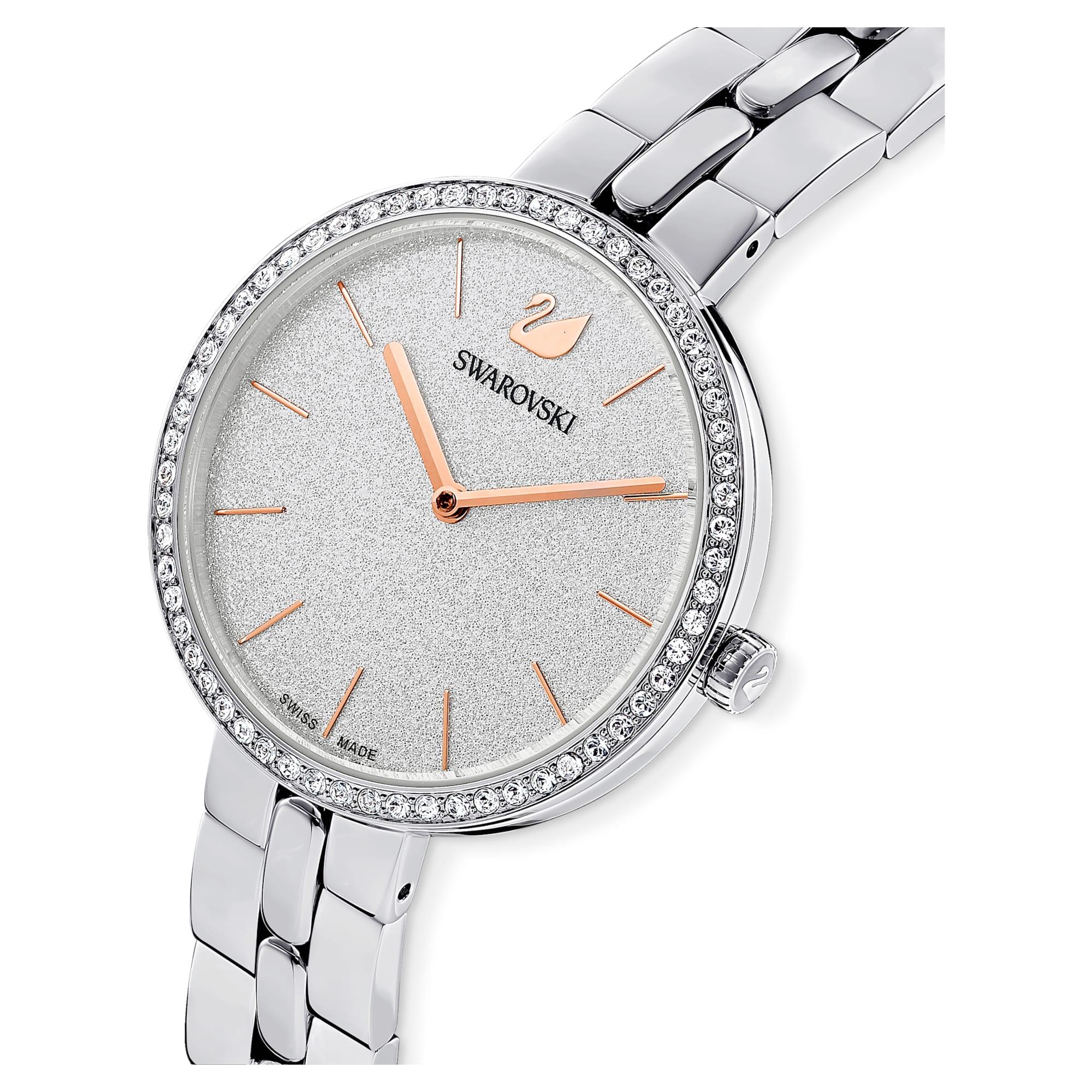 Γυναικείο Ασημένιο Ατσάλινο Ρολόι Cosmopolitan – όψη Swarovski 5