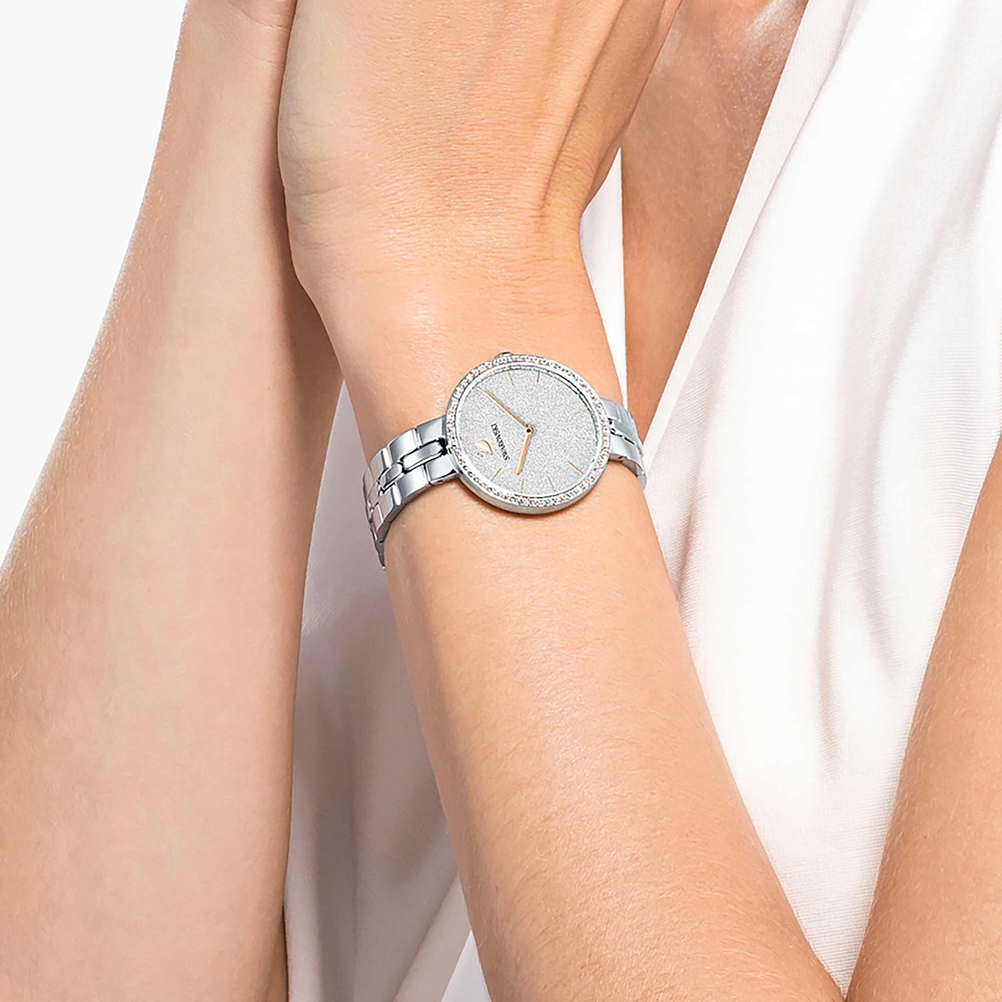 Γυναικείο Ασημένιο Ατσάλινο Ρολόι Cosmopolitan – όψη Swarovski 2