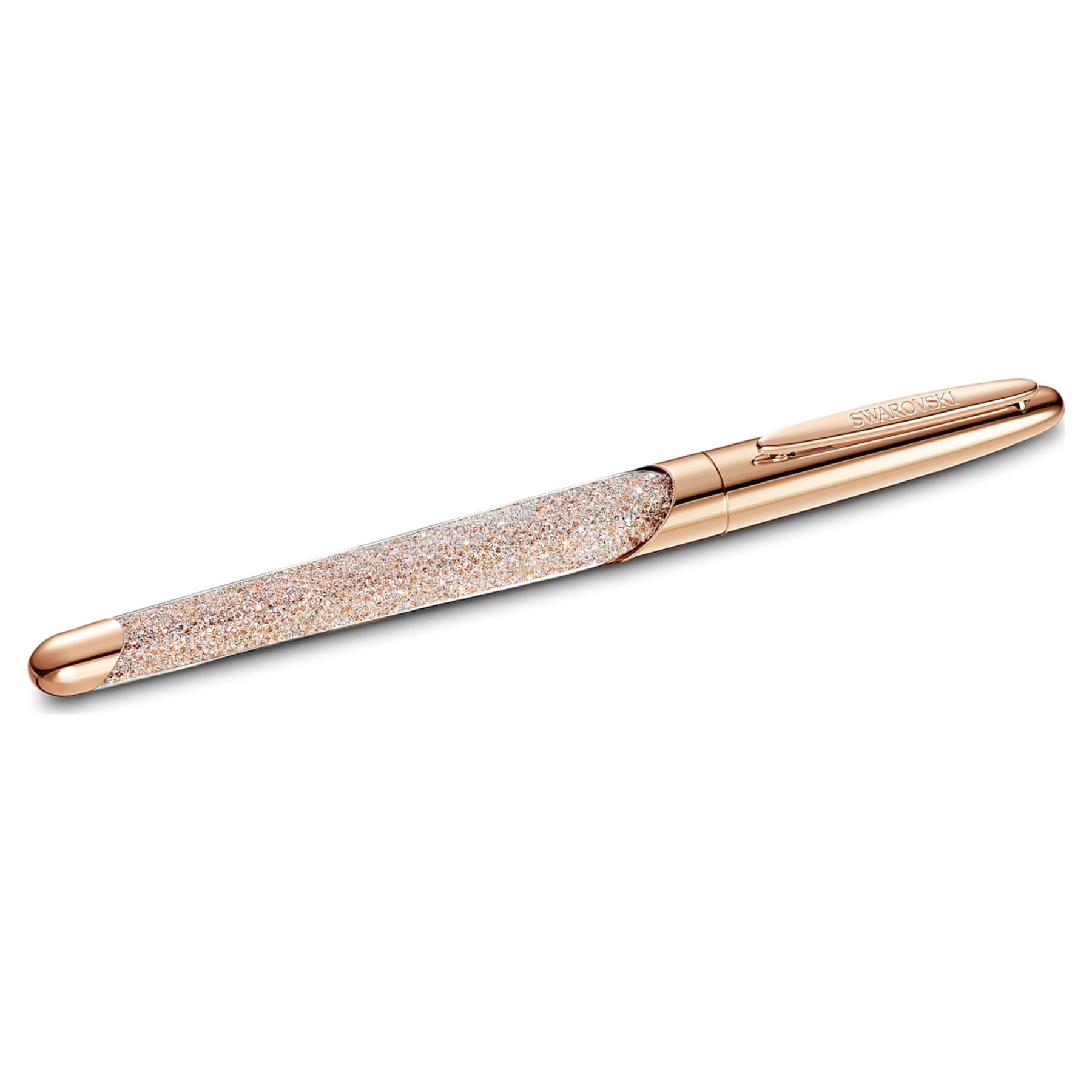 Crystalline Nova - Blanc Doré Rosé - Roller à Bille - Swarovski