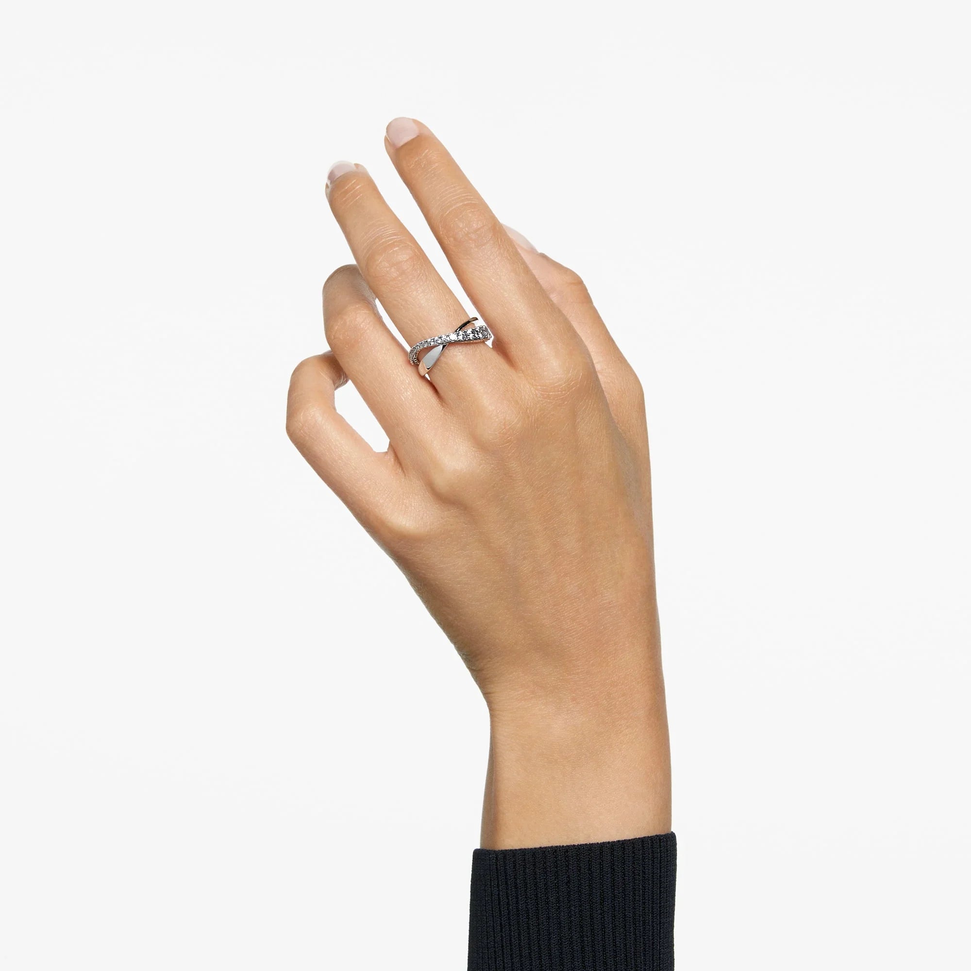 Swarovski Ring - Hyperbola - Various sizes - White & Silver view 2