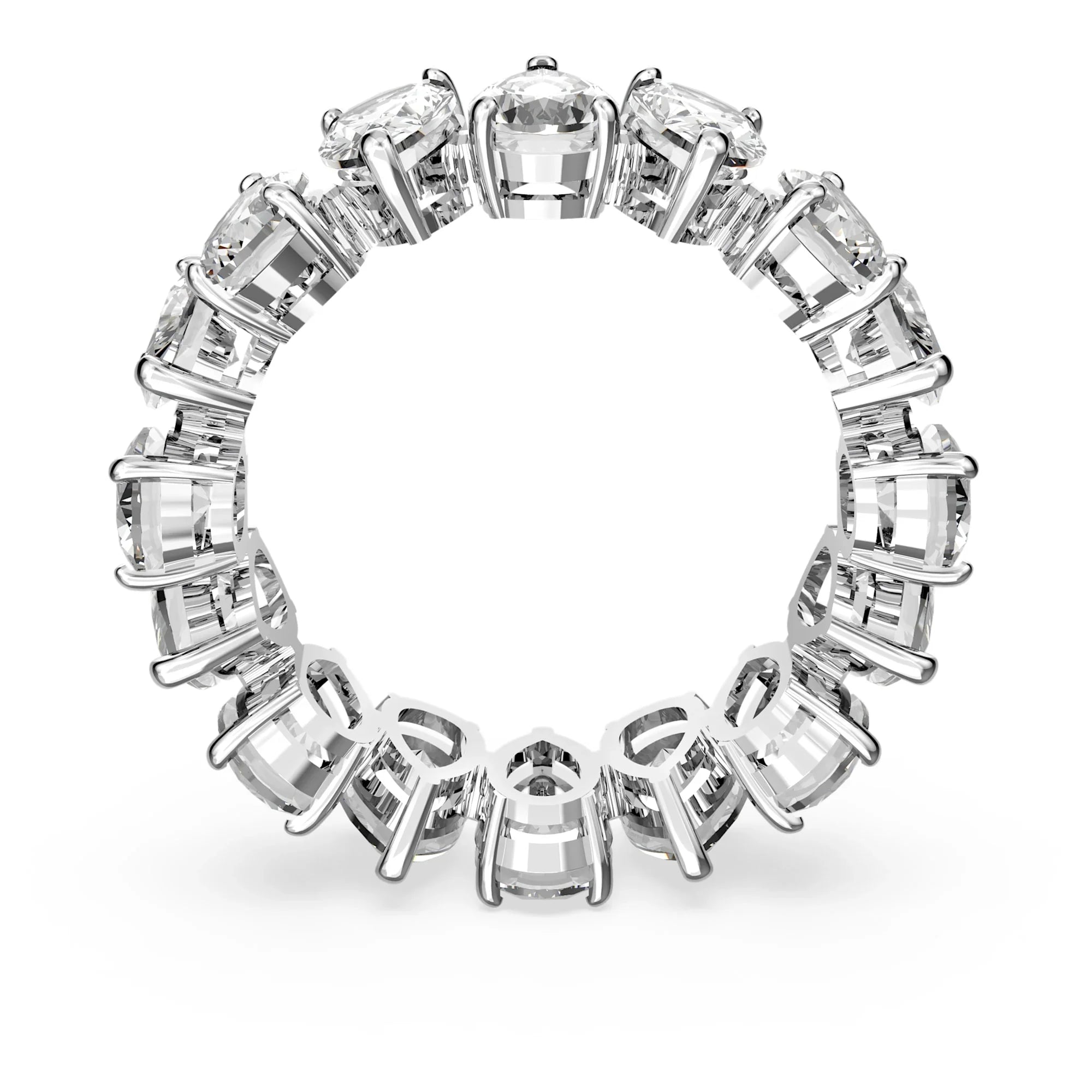 Inel de damă Vittore Gutte White Silver – vedere Swarovski 4