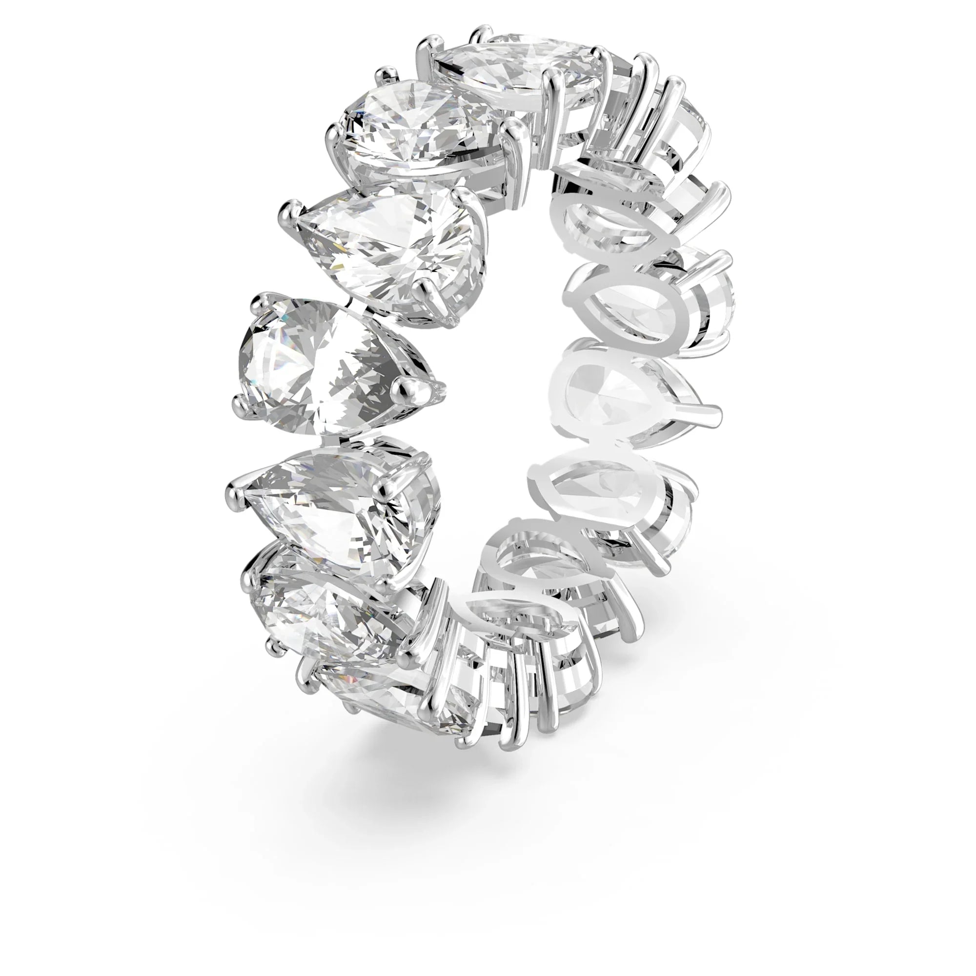 Inel de dama Vittore Gutte White Silver – vedere Swarovski 5