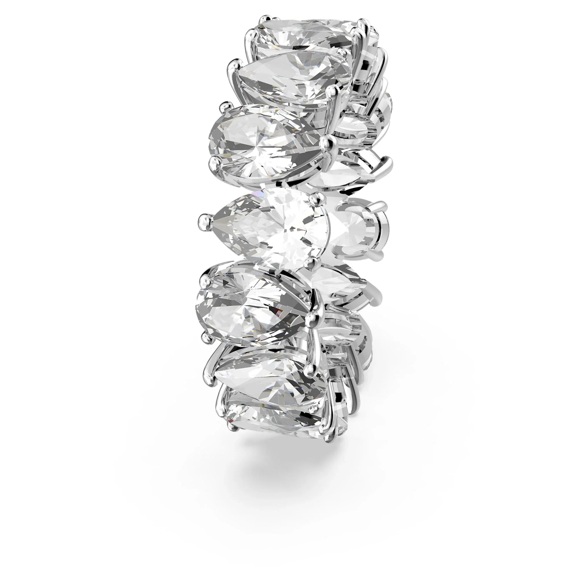 Inel de damă Vittore Gutte White Silver – vedere Swarovski 3