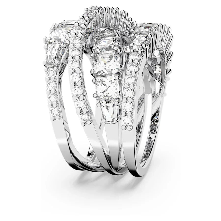Anillo Swarovski - Hipérbola - Varias tallas - Blanco y Plata vista 5