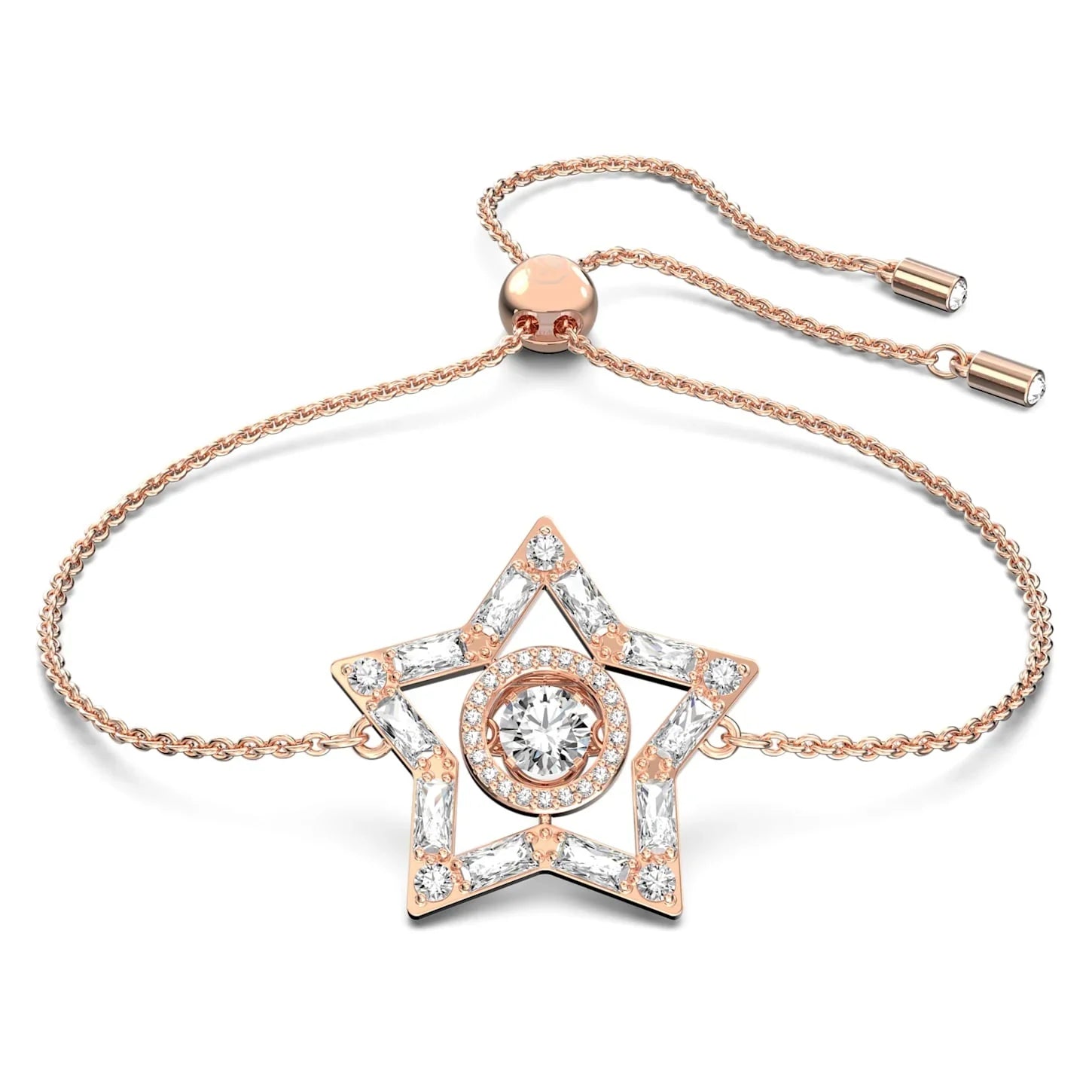 Stella - Bílá zlatá růže - Náramek - Swarovski