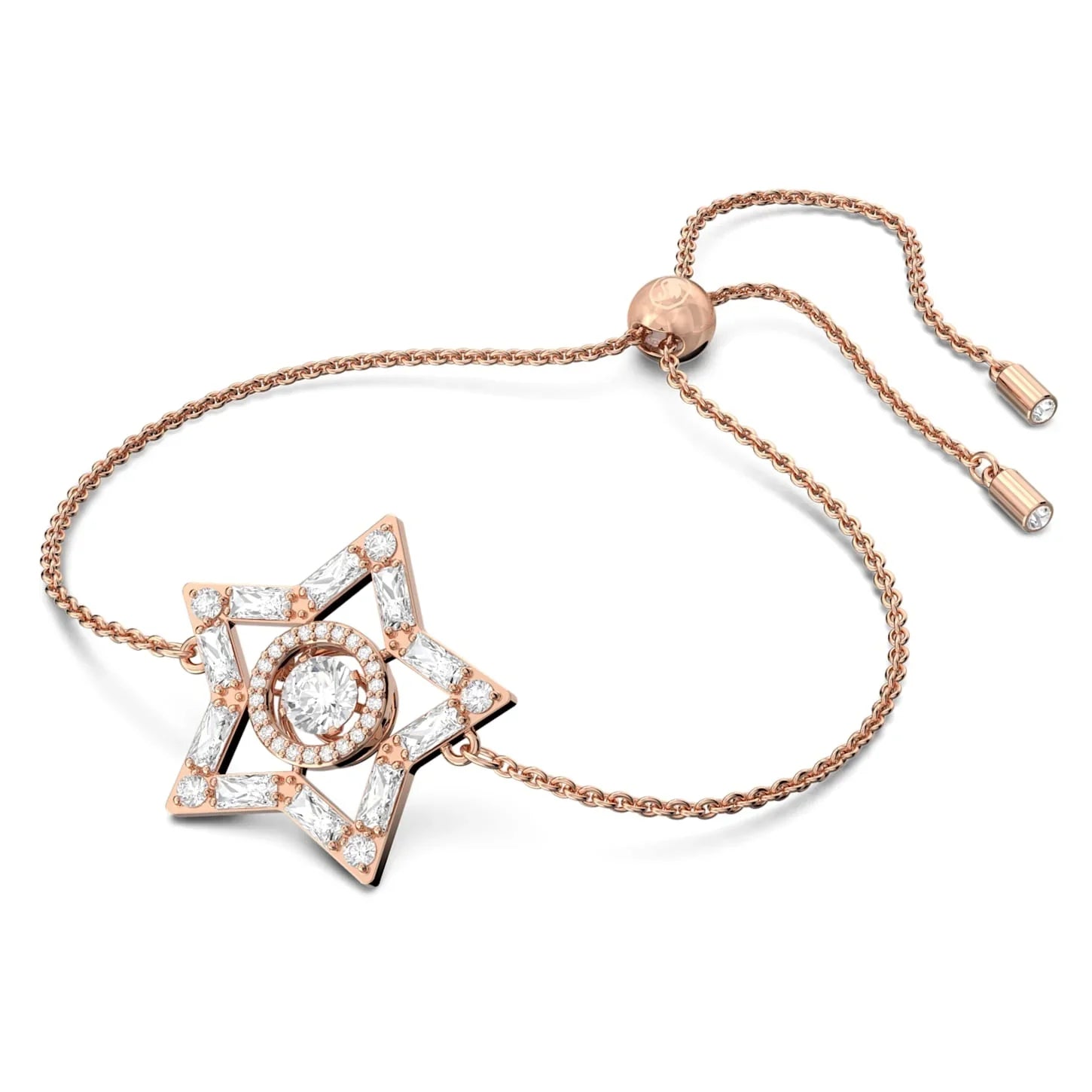 Stella - White Gold Rose - Bratara - Vedere Swarovski 3