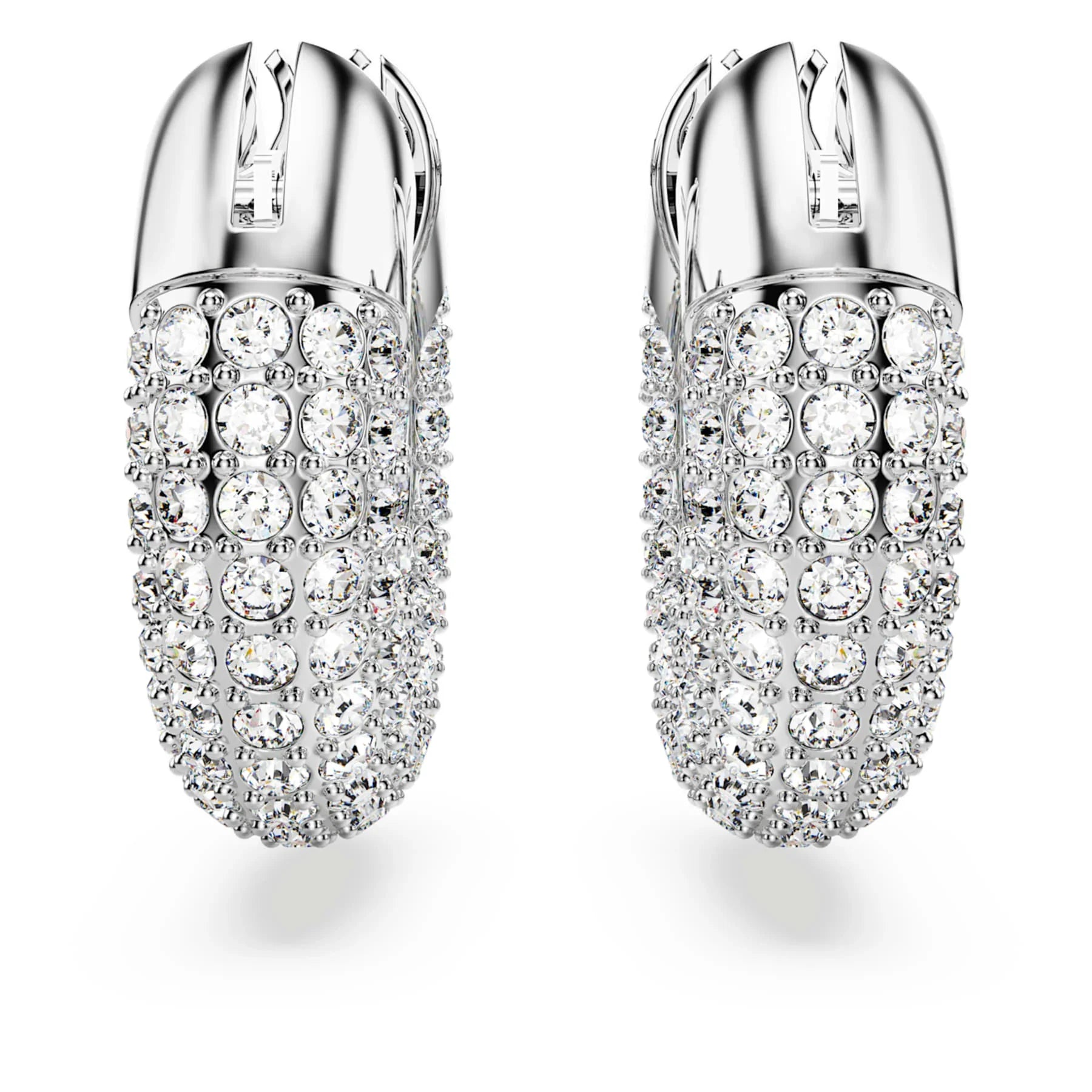 Női Dextera fehér ezüst fülbevaló – Swarovski nézet 3