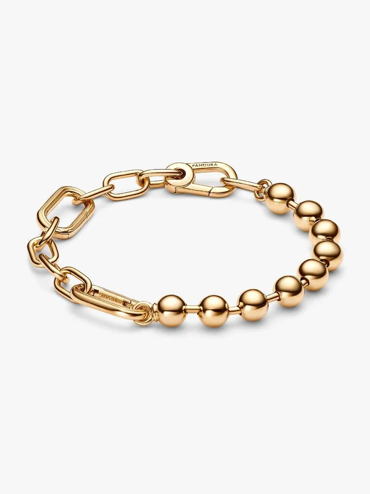 Bratara Pandora - Link & margele metalice | 562793C00