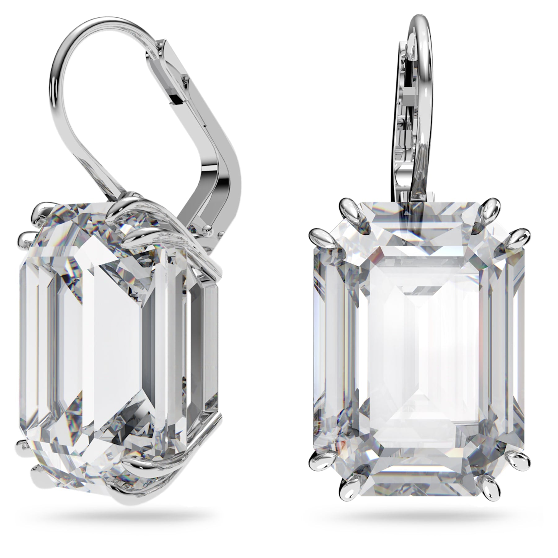 Millenia Women's Earrings White Silver – Swarovski