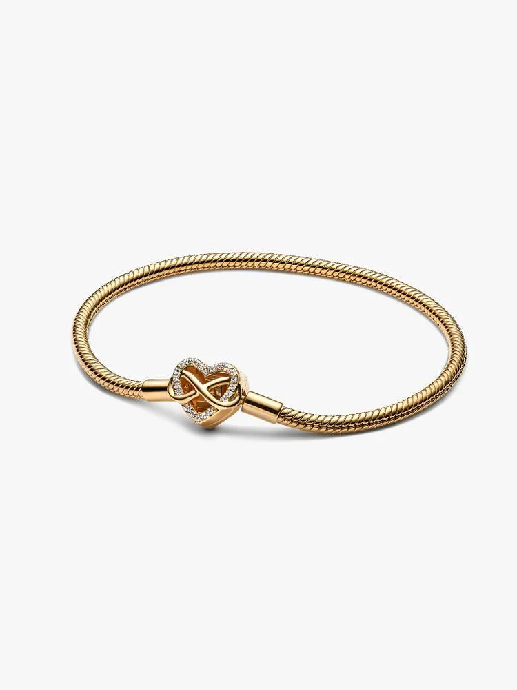 Bracciale Pandora - Chiusura a cuore in maglia di serpente