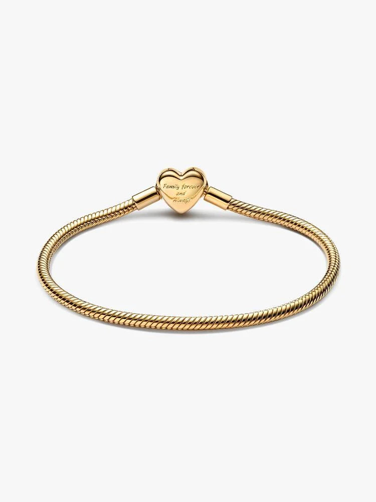 Bracciale Pandora - Chiusura a cuore in maglia di serpente