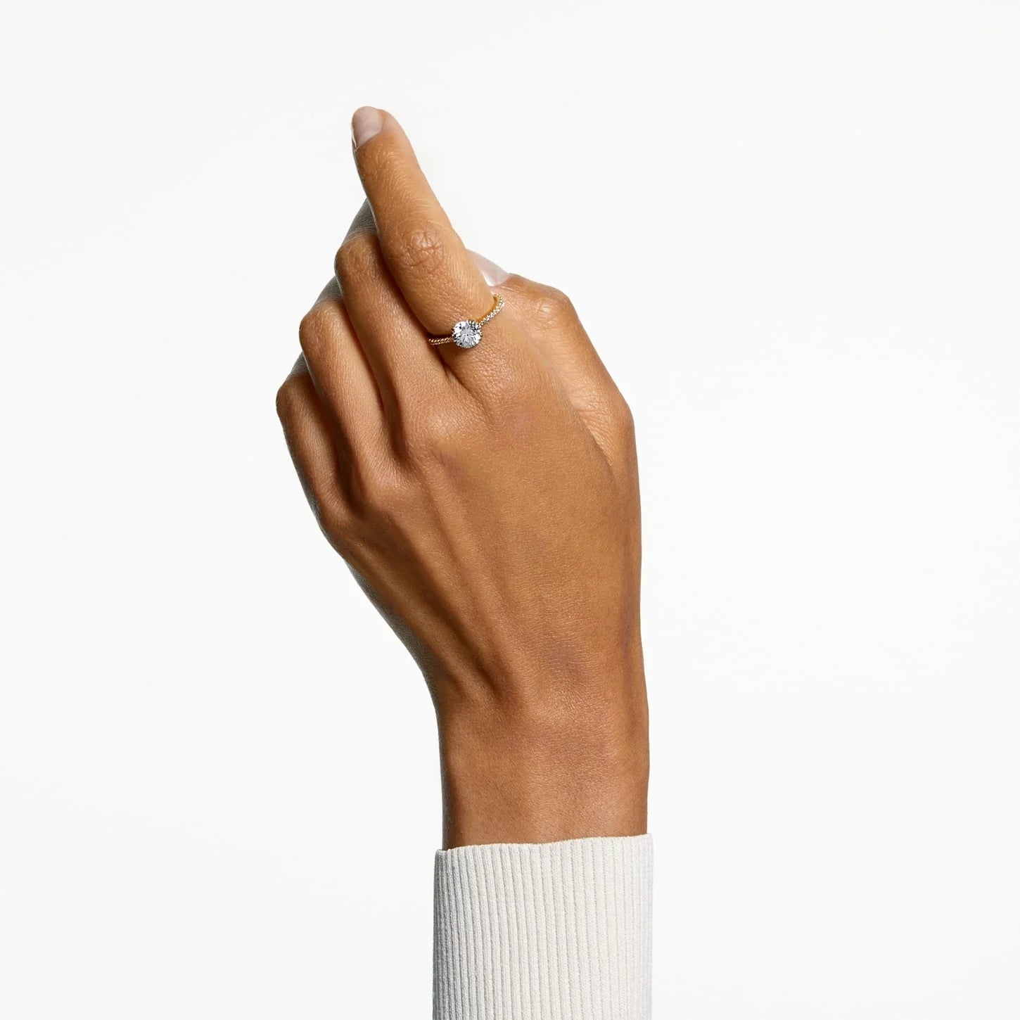 Anillo Mujer Constella Princesa Oro Blanco - Swarovski vista 2