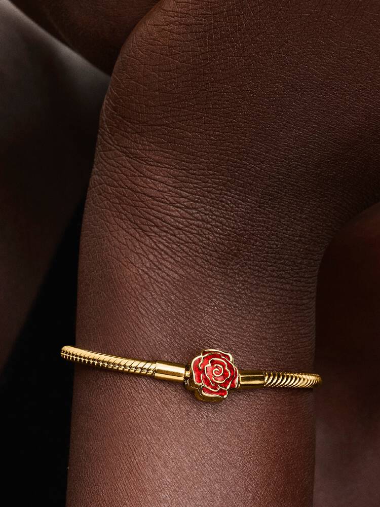 Pandora Bracelet - Disney Snake Mesh Beauty and the Beast Enchanted Pink | 564019C01