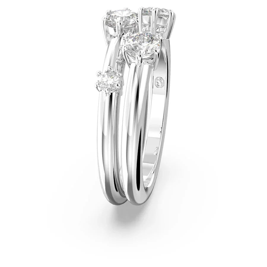 Set de Bagues Femme Constella Blanc Argenté – Swarovski vue 4