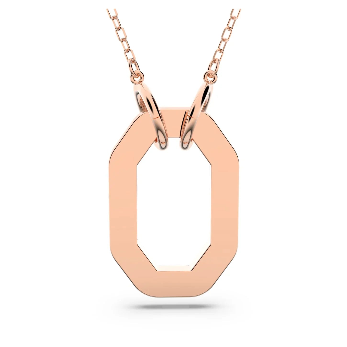 Pendentif Dextera Octogone Blanc Doré Rose – Swarovski vue 5