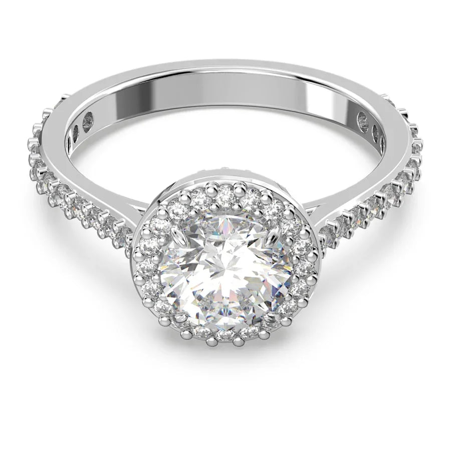 Swarovski Ring – Una Angelic – Rundschliff – Weiß und Rosé