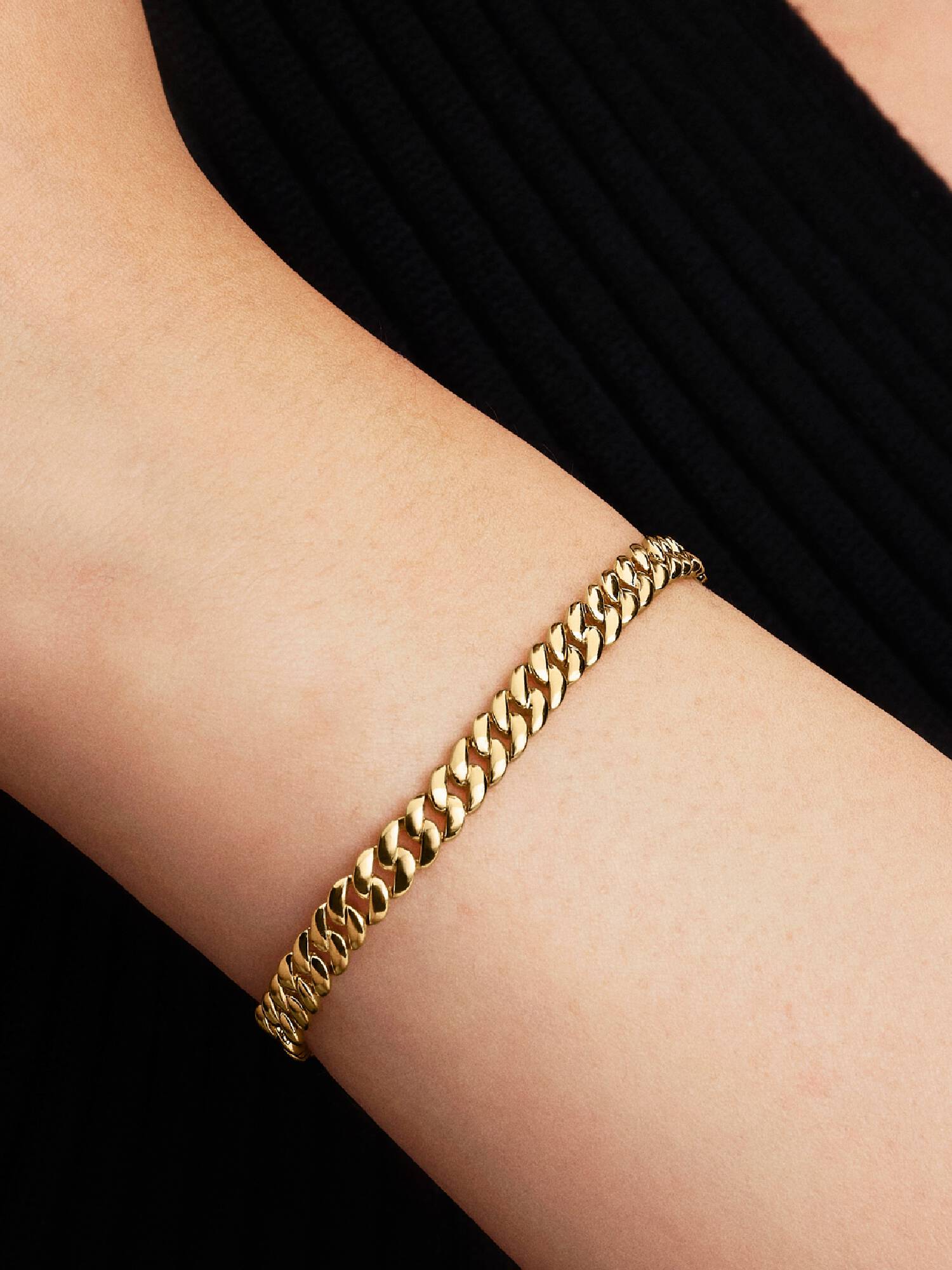 Pandora Bracelet - Golden Cuban Mesh | 564367C00