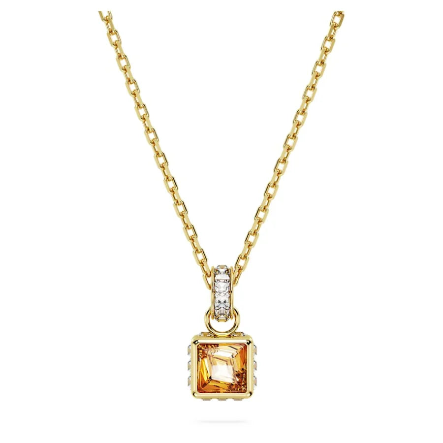 Pandantiv cromatic pătrat galben auriu – Swarovski