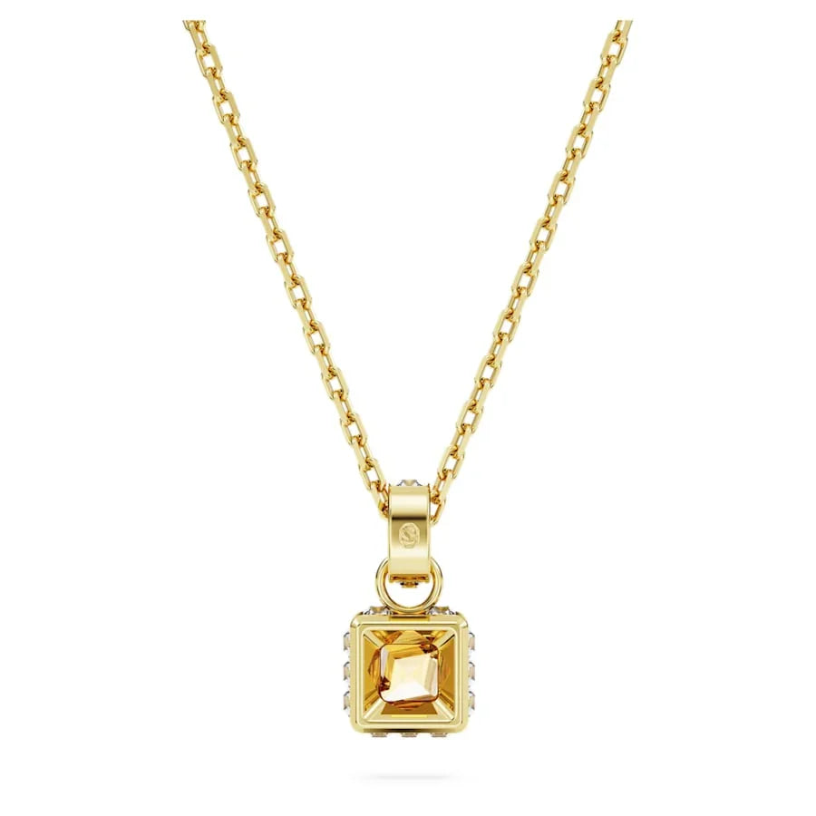 Pandantiv cromatic pătrat galben auriu – vedere Swarovski 4