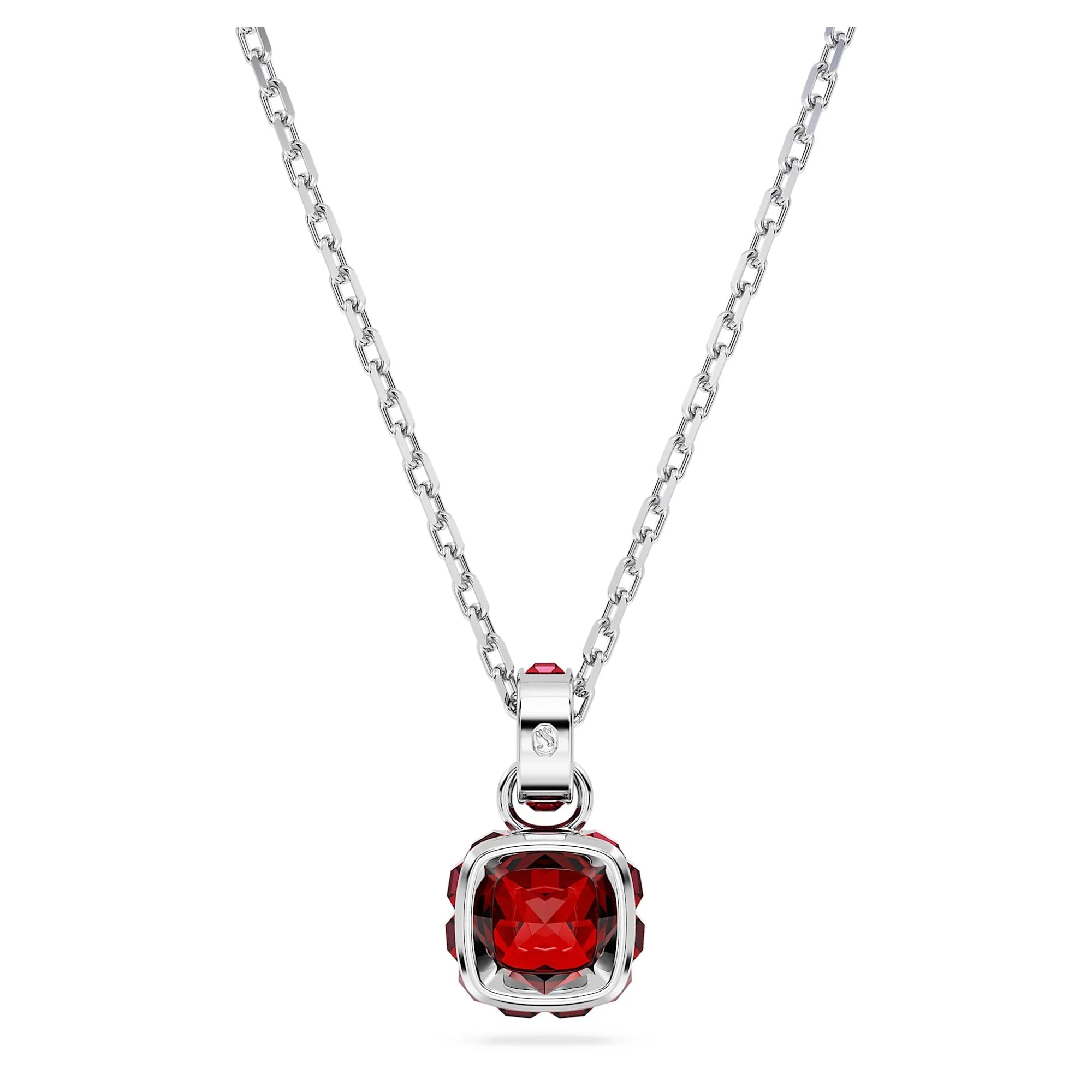 Januari Geboortesteen Ketting Rood Zilver – Swarovski bekijk 5