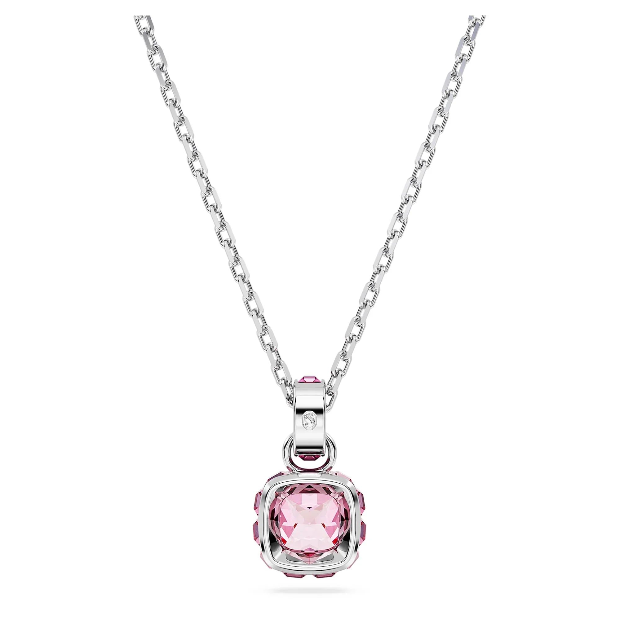 October Birthstone Halsband Rosa Silver – Swarovski view 5