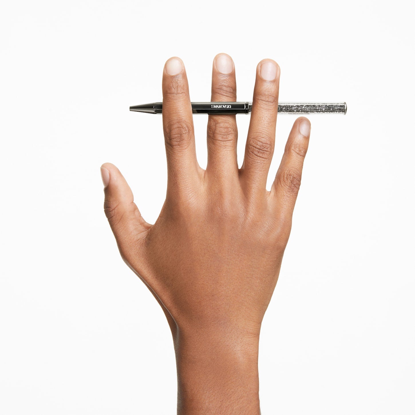 Cristalino - Octogonal - Cinza - Caneta Esferográfica - Swarovski