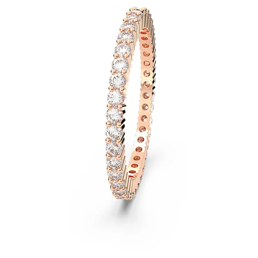 Matrix Vittore női gyűrű fehér kerek rózsa arany – Swarovski nézet 4