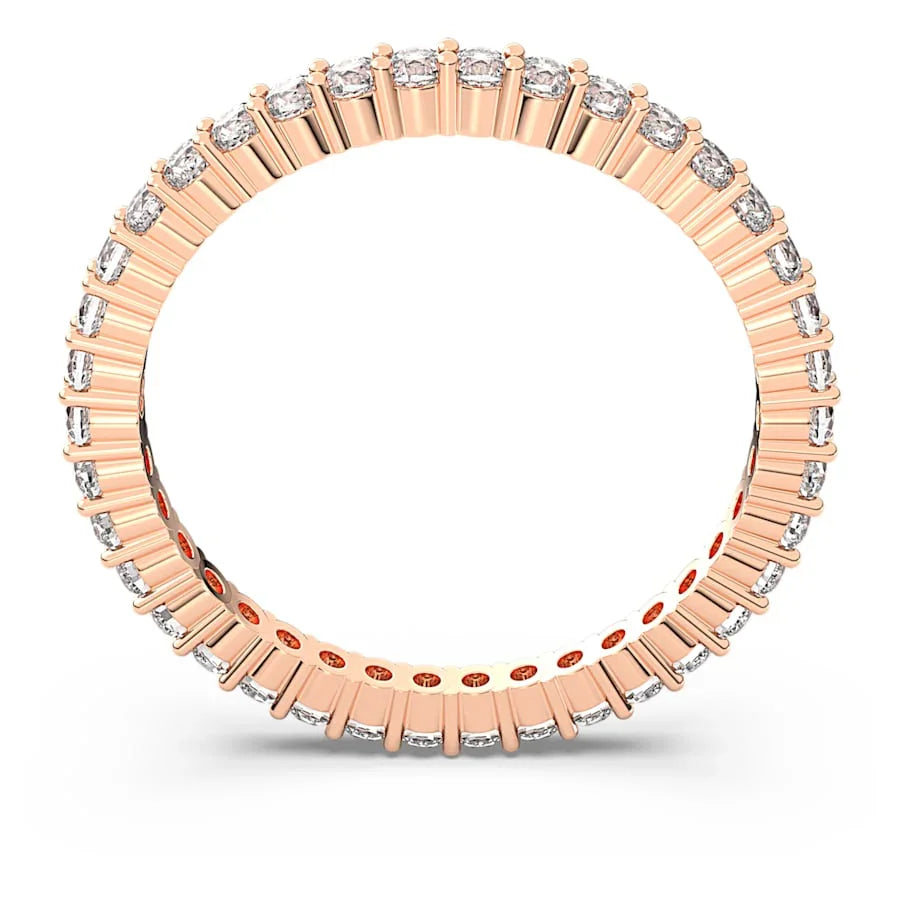 Matrix Vittore női gyűrű fehér kerek rózsa arany – Swarovski nézet 3