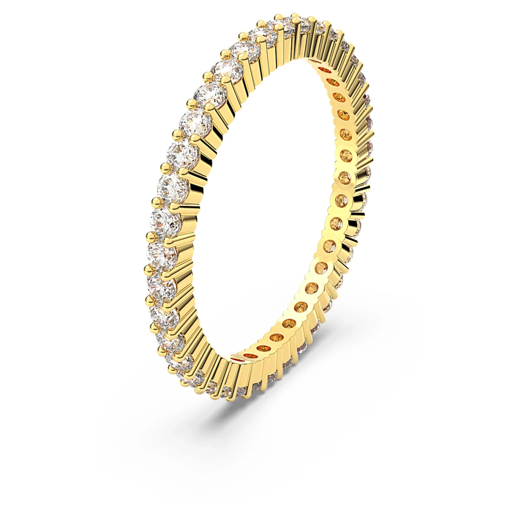 Swarovski Ring - Matrix Vittore - Runt snitt - Vit & Guld vy 2