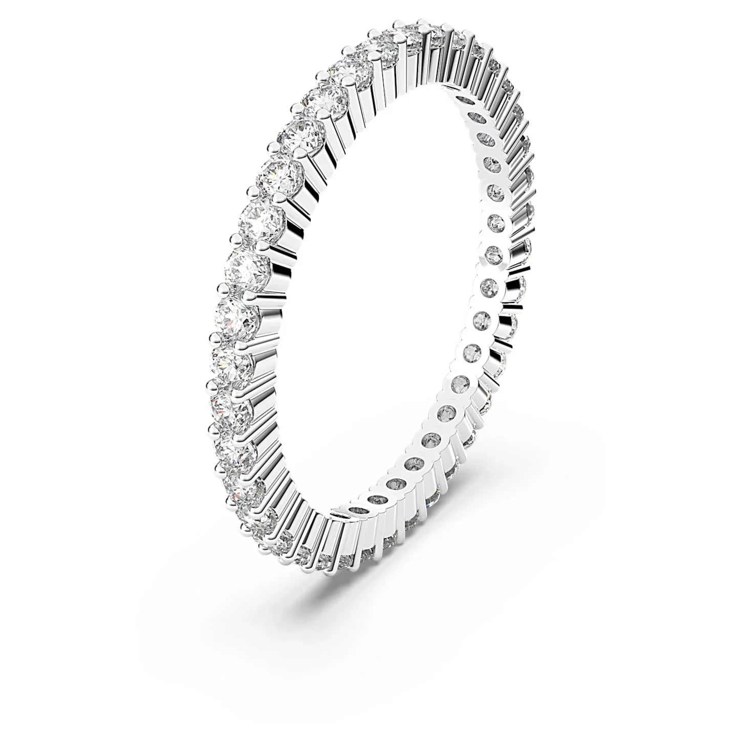 Swarovski Ring - Matrix Vittore - Rundskuren - Vit & Silvervy 2