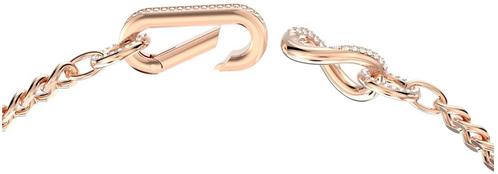 Dextera Necklace White Gold Rose – Swarovski