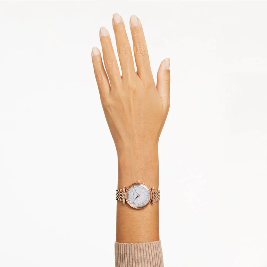 Dámské hodinky Crystalline Wonder Rose Gold Steel – pohled Swarovski 2