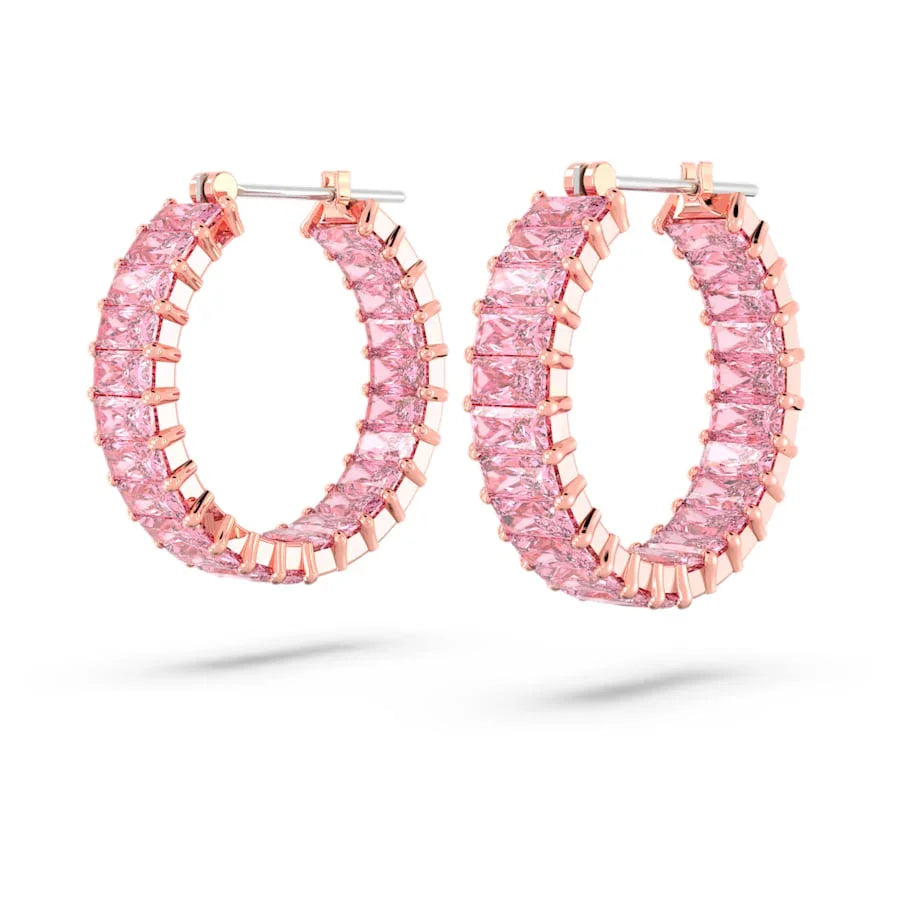 Swarovski örhängen - Matrix - Roses & Rosé view 2