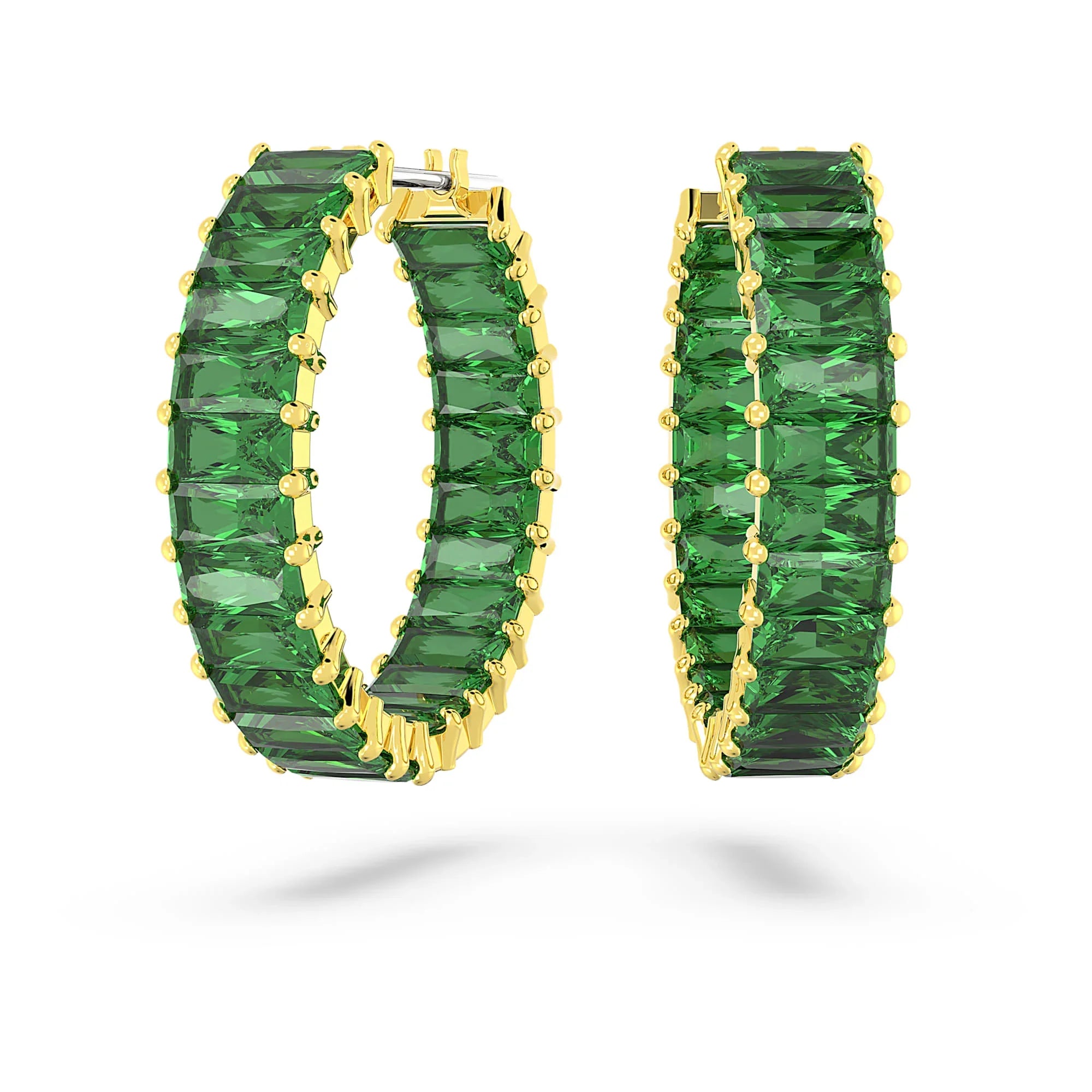 Women's Matrix Green Gold Earrings – Swarovski